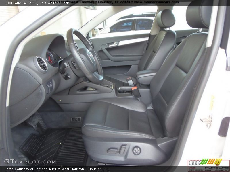Ibis White / Black 2008 Audi A3 2.0T