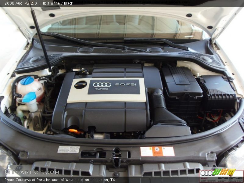 Ibis White / Black 2008 Audi A3 2.0T