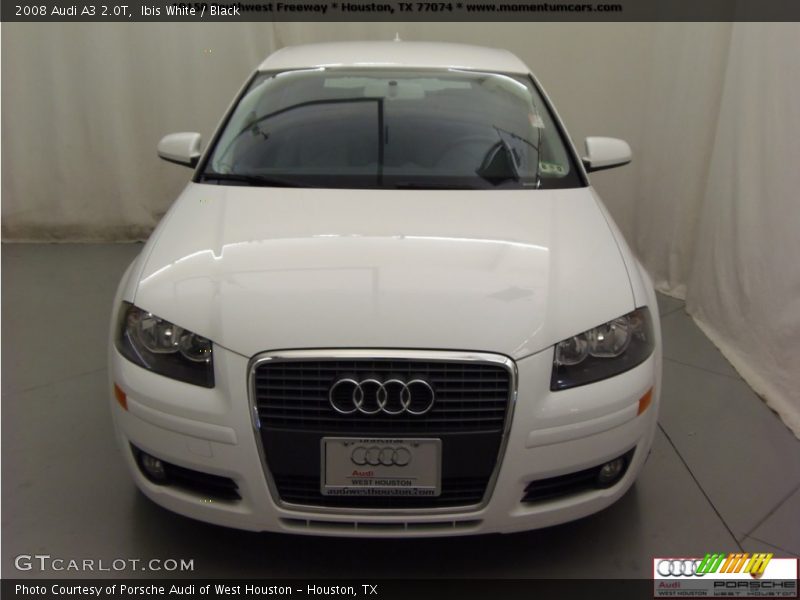 Ibis White / Black 2008 Audi A3 2.0T