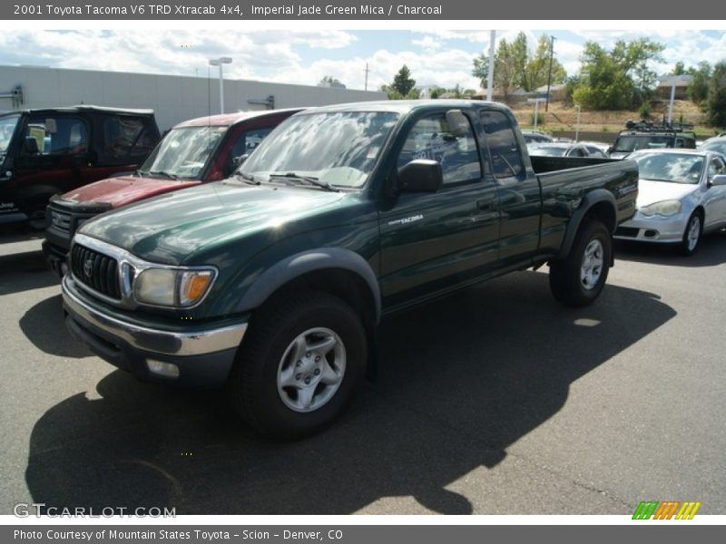 Imperial Jade Green Mica / Charcoal 2001 Toyota Tacoma V6 TRD Xtracab 4x4