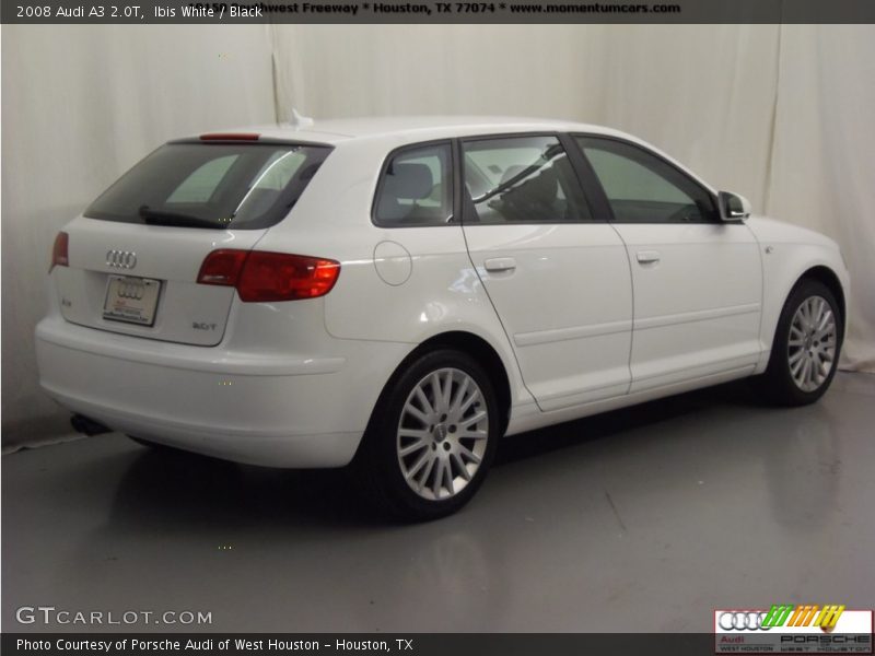 Ibis White / Black 2008 Audi A3 2.0T