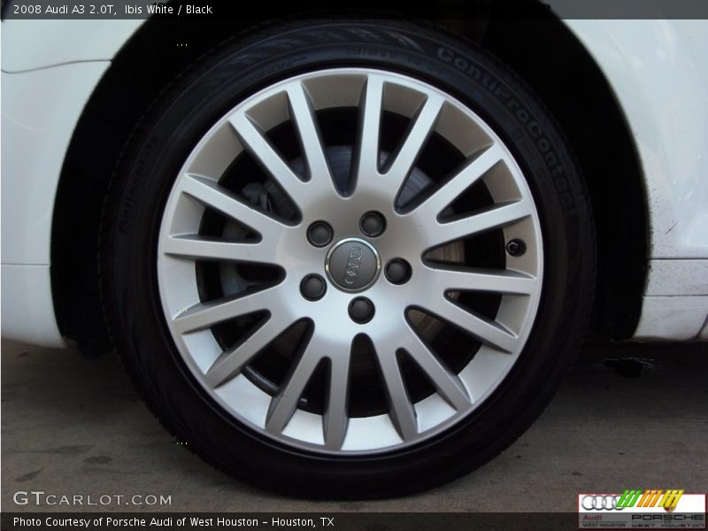 Ibis White / Black 2008 Audi A3 2.0T