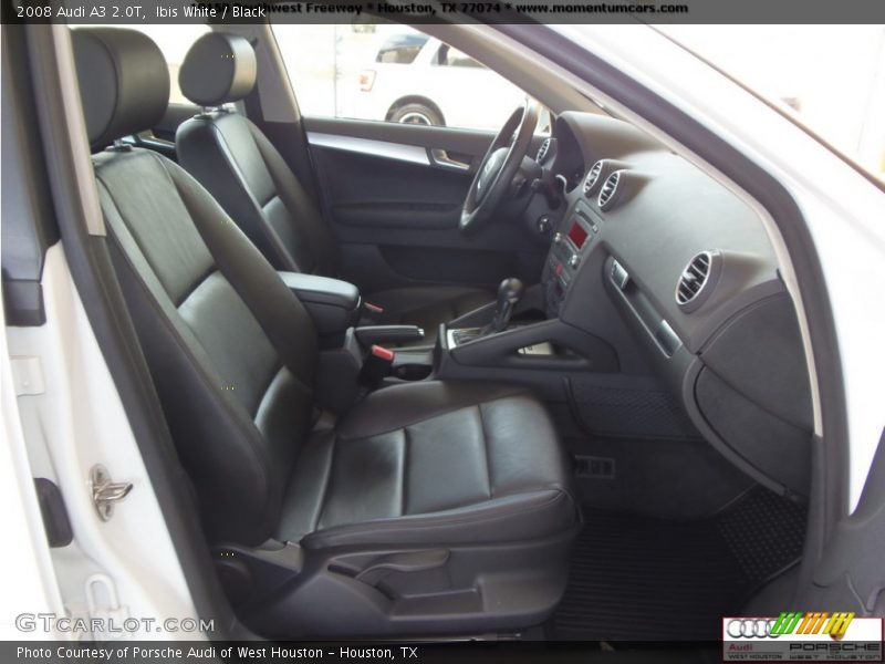 Ibis White / Black 2008 Audi A3 2.0T