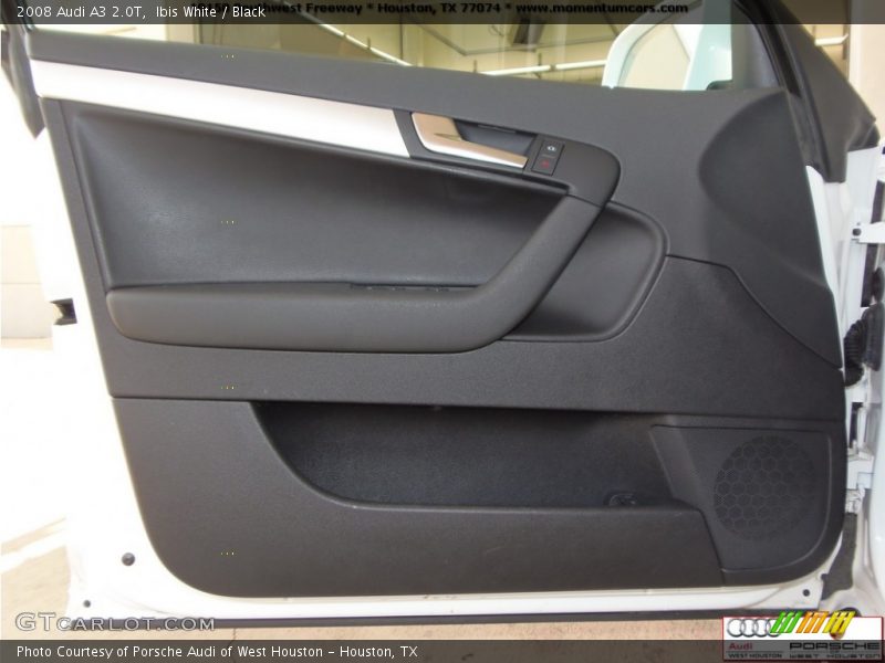 Ibis White / Black 2008 Audi A3 2.0T