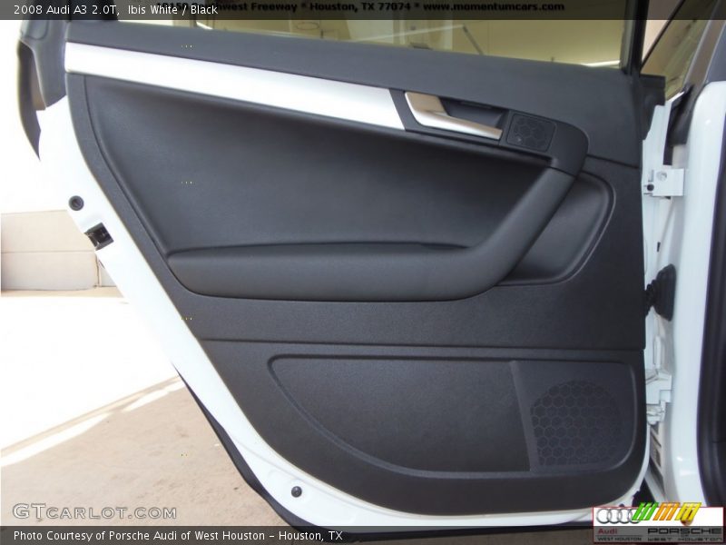 Ibis White / Black 2008 Audi A3 2.0T