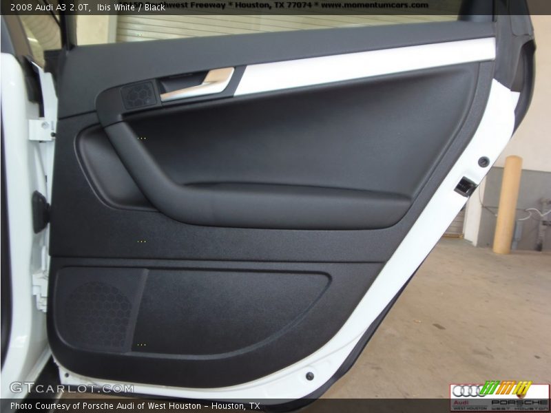 Ibis White / Black 2008 Audi A3 2.0T