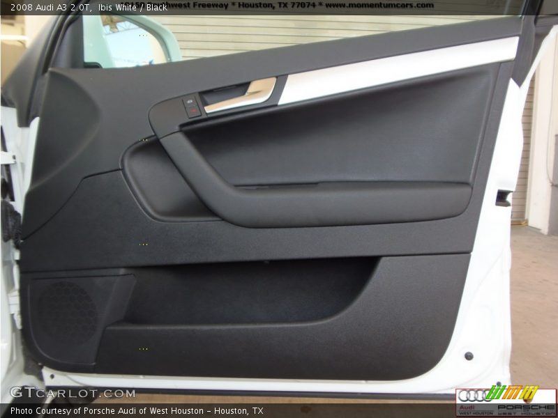 Ibis White / Black 2008 Audi A3 2.0T