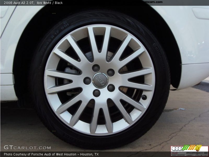 Ibis White / Black 2008 Audi A3 2.0T