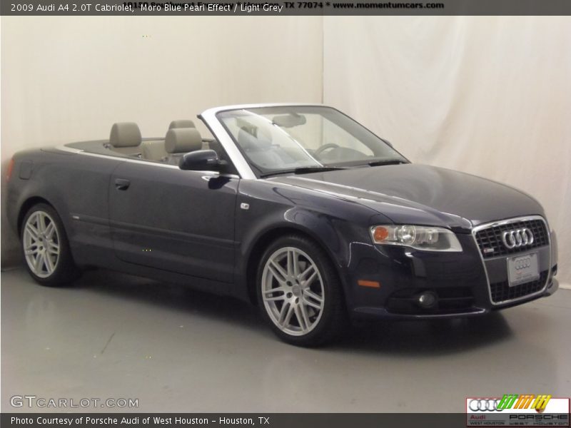 Moro Blue Pearl Effect / Light Grey 2009 Audi A4 2.0T Cabriolet