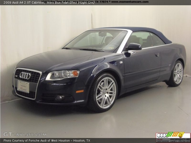 Moro Blue Pearl Effect / Light Grey 2009 Audi A4 2.0T Cabriolet