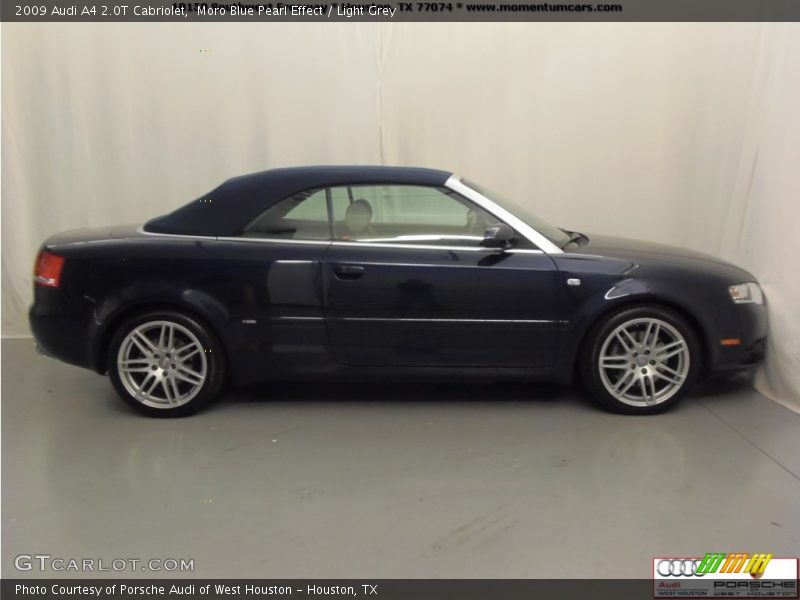 Moro Blue Pearl Effect / Light Grey 2009 Audi A4 2.0T Cabriolet