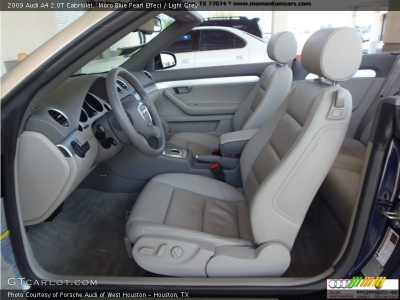 Moro Blue Pearl Effect / Light Grey 2009 Audi A4 2.0T Cabriolet