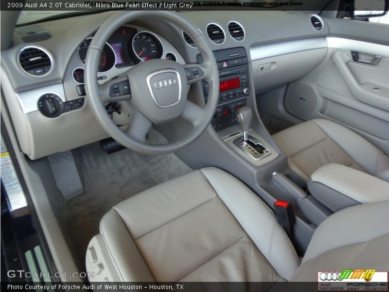 Moro Blue Pearl Effect / Light Grey 2009 Audi A4 2.0T Cabriolet