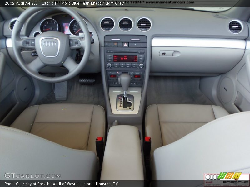 Moro Blue Pearl Effect / Light Grey 2009 Audi A4 2.0T Cabriolet