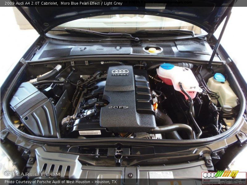 Moro Blue Pearl Effect / Light Grey 2009 Audi A4 2.0T Cabriolet