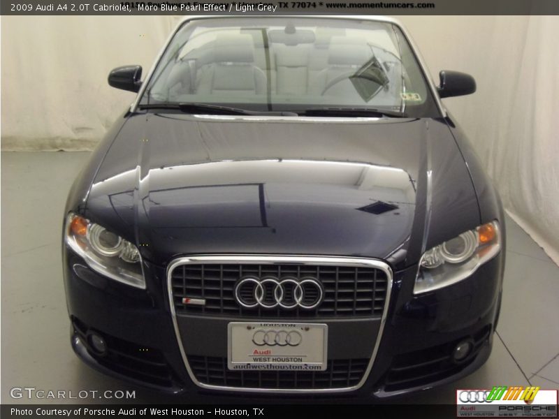 Moro Blue Pearl Effect / Light Grey 2009 Audi A4 2.0T Cabriolet