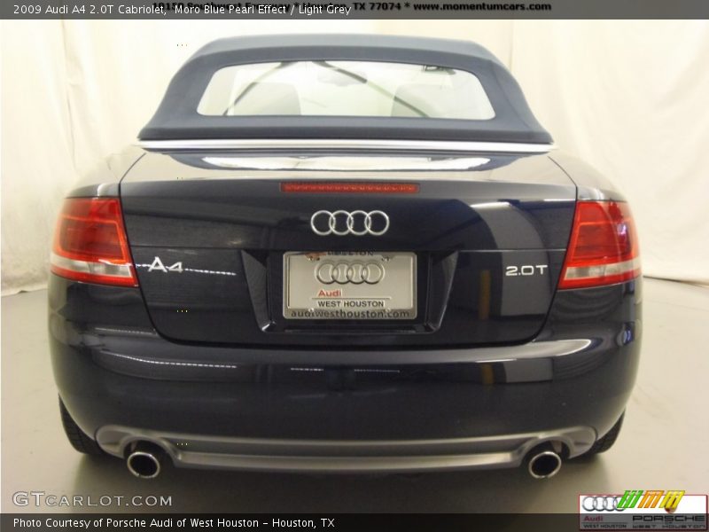 Moro Blue Pearl Effect / Light Grey 2009 Audi A4 2.0T Cabriolet
