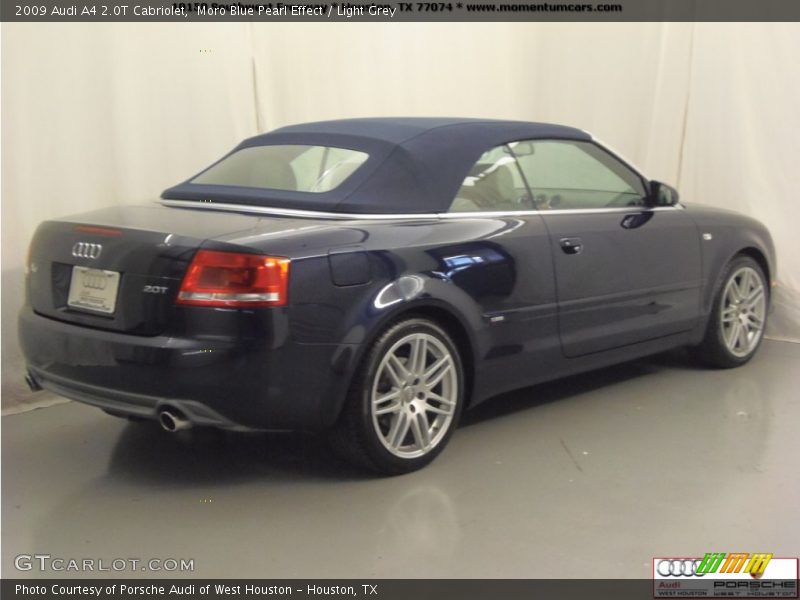 Moro Blue Pearl Effect / Light Grey 2009 Audi A4 2.0T Cabriolet
