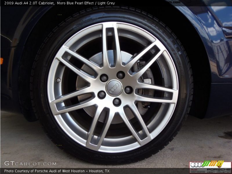 Moro Blue Pearl Effect / Light Grey 2009 Audi A4 2.0T Cabriolet