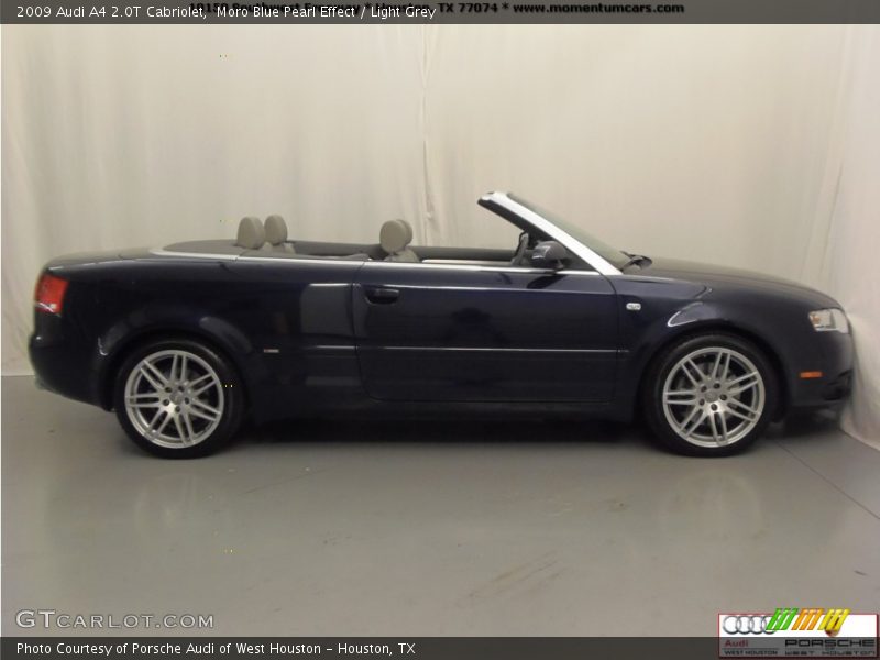 Moro Blue Pearl Effect / Light Grey 2009 Audi A4 2.0T Cabriolet