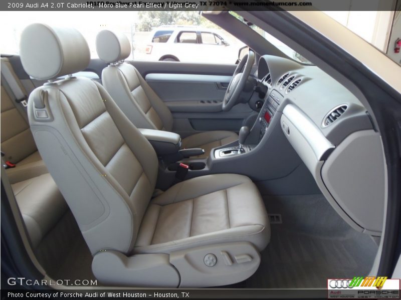 Moro Blue Pearl Effect / Light Grey 2009 Audi A4 2.0T Cabriolet