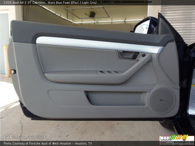 Moro Blue Pearl Effect / Light Grey 2009 Audi A4 2.0T Cabriolet