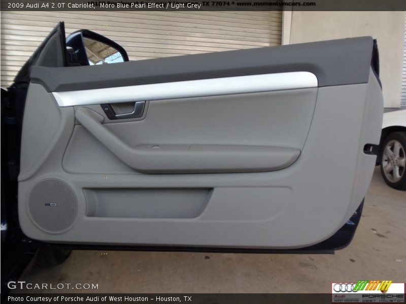 Moro Blue Pearl Effect / Light Grey 2009 Audi A4 2.0T Cabriolet