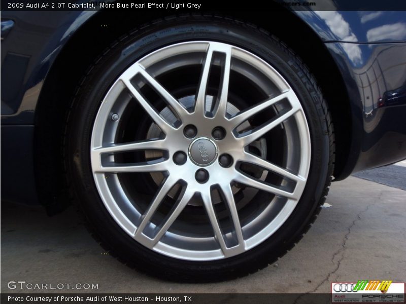 Moro Blue Pearl Effect / Light Grey 2009 Audi A4 2.0T Cabriolet