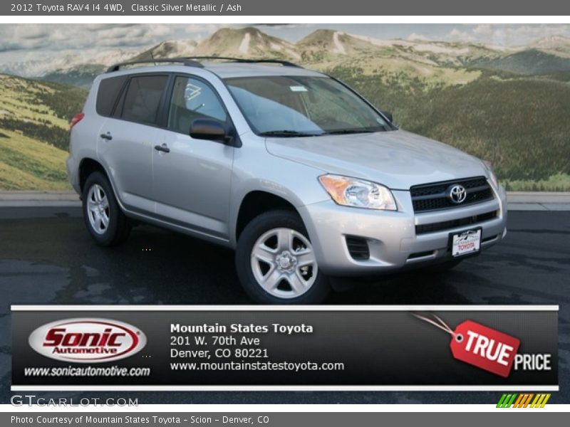 Classic Silver Metallic / Ash 2012 Toyota RAV4 I4 4WD