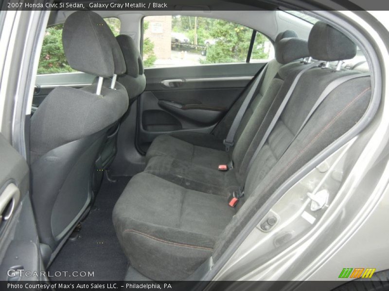 Galaxy Gray Metallic / Black 2007 Honda Civic Si Sedan