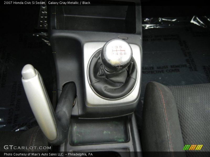 Galaxy Gray Metallic / Black 2007 Honda Civic Si Sedan