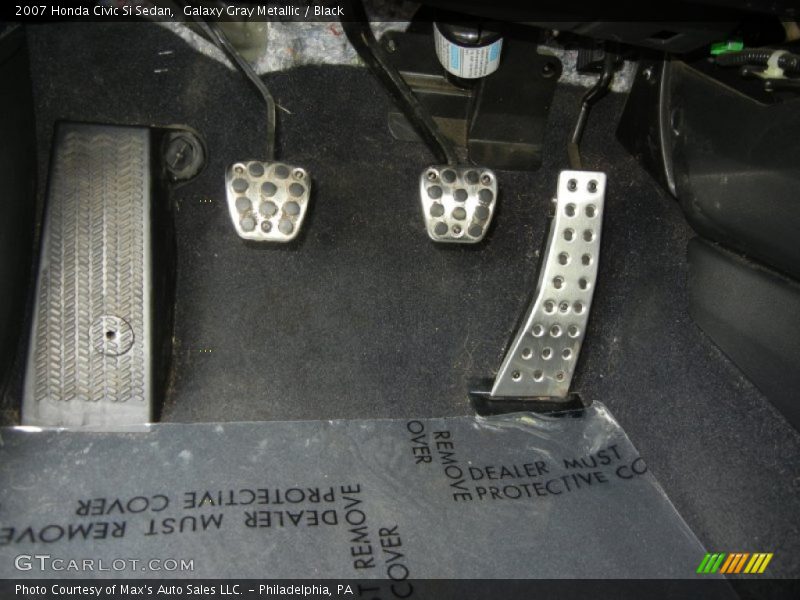 Galaxy Gray Metallic / Black 2007 Honda Civic Si Sedan