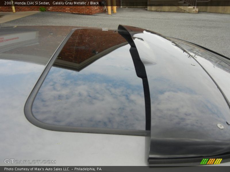 Galaxy Gray Metallic / Black 2007 Honda Civic Si Sedan