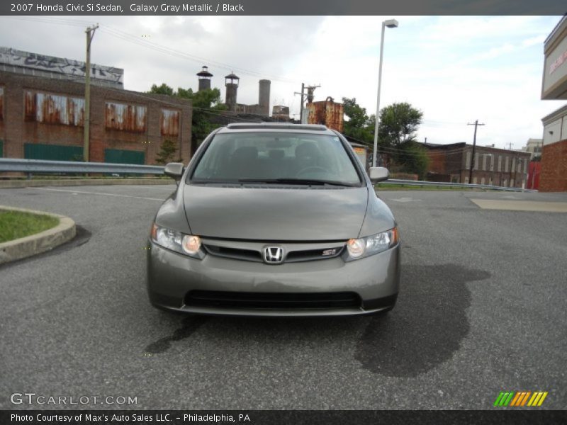 Galaxy Gray Metallic / Black 2007 Honda Civic Si Sedan