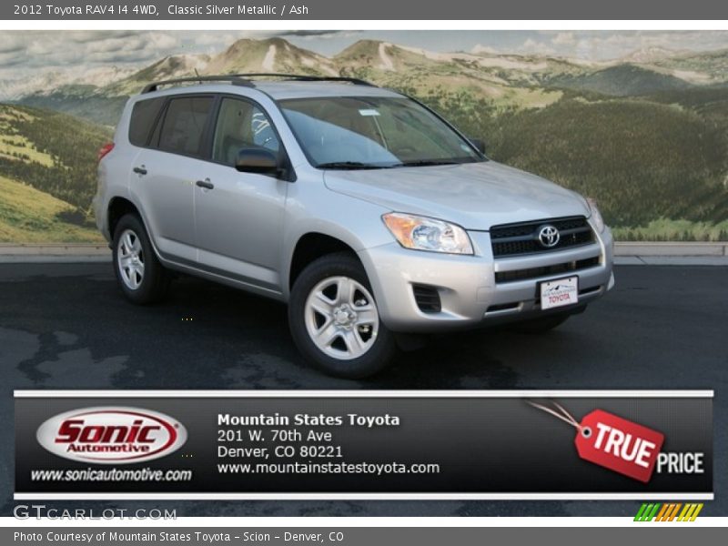 Classic Silver Metallic / Ash 2012 Toyota RAV4 I4 4WD