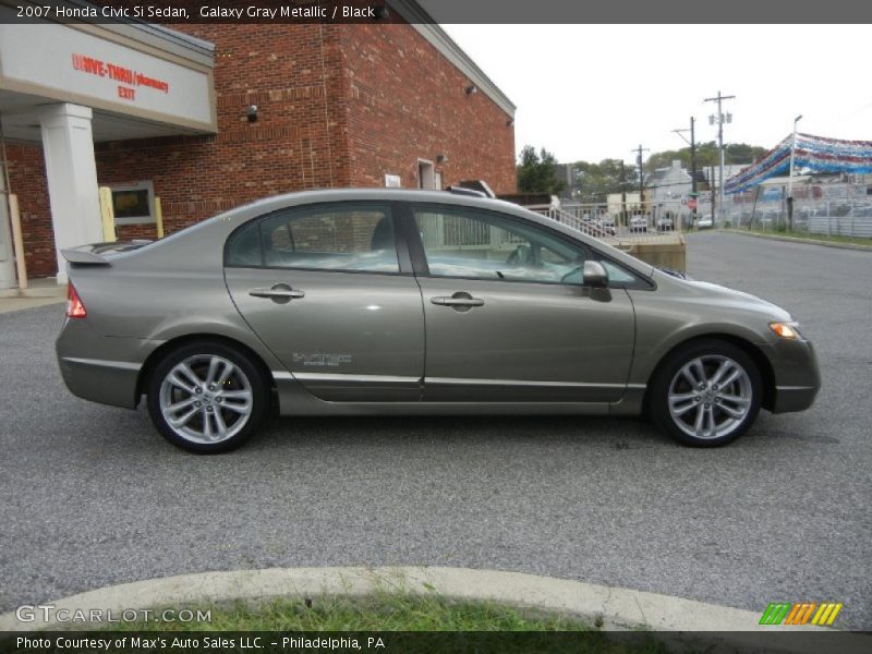Galaxy Gray Metallic / Black 2007 Honda Civic Si Sedan
