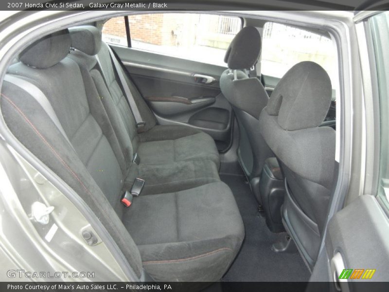 Galaxy Gray Metallic / Black 2007 Honda Civic Si Sedan