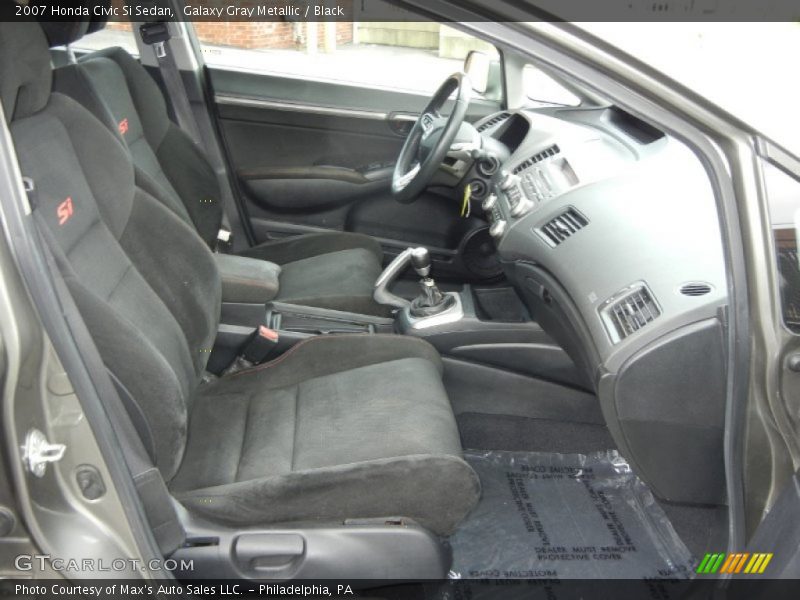 Galaxy Gray Metallic / Black 2007 Honda Civic Si Sedan