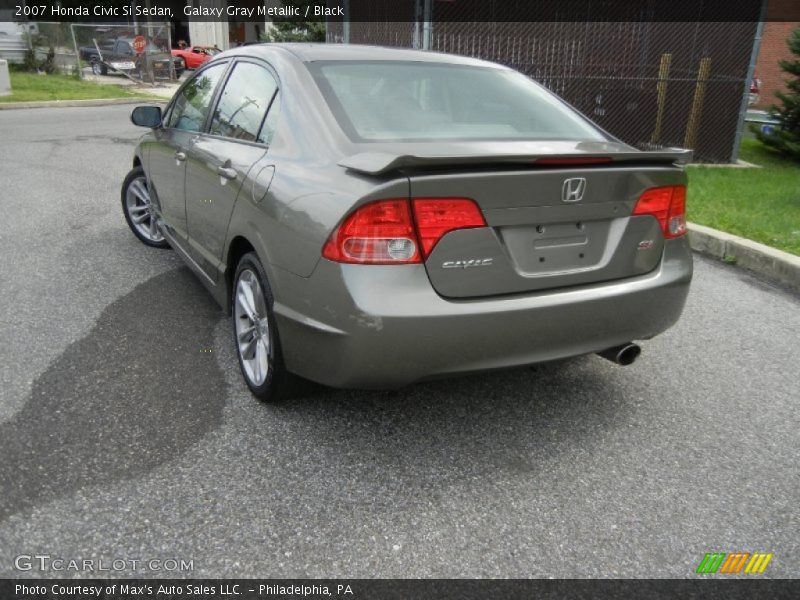 Galaxy Gray Metallic / Black 2007 Honda Civic Si Sedan