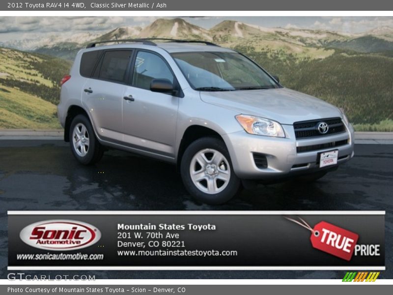 Classic Silver Metallic / Ash 2012 Toyota RAV4 I4 4WD
