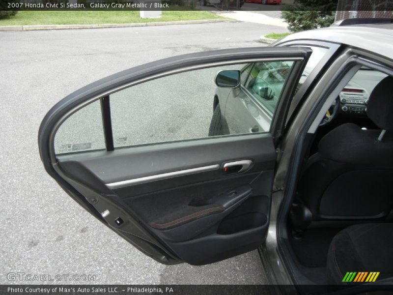 Galaxy Gray Metallic / Black 2007 Honda Civic Si Sedan