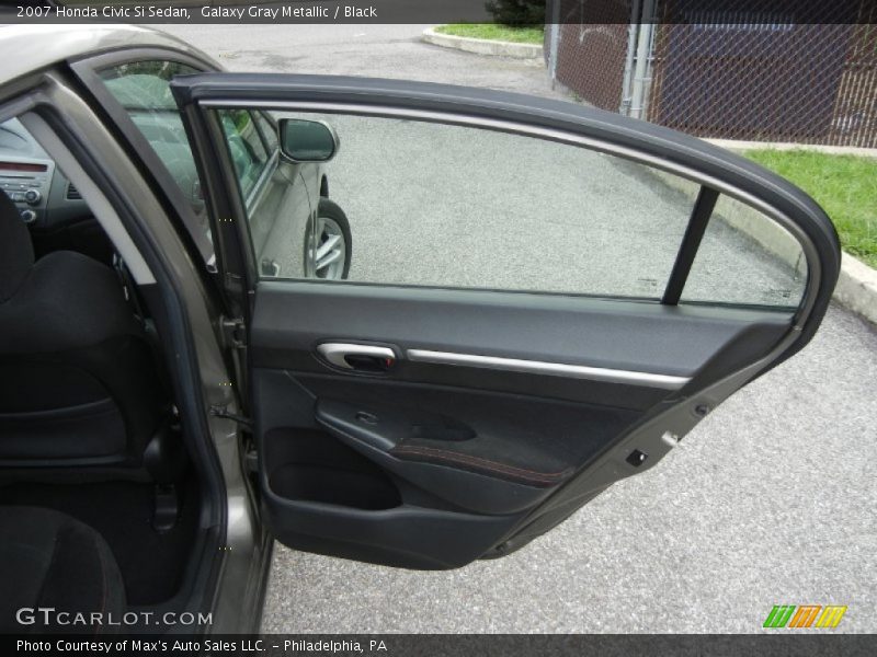 Galaxy Gray Metallic / Black 2007 Honda Civic Si Sedan