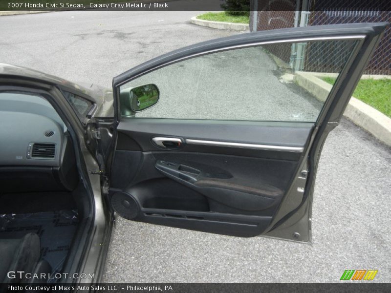Galaxy Gray Metallic / Black 2007 Honda Civic Si Sedan