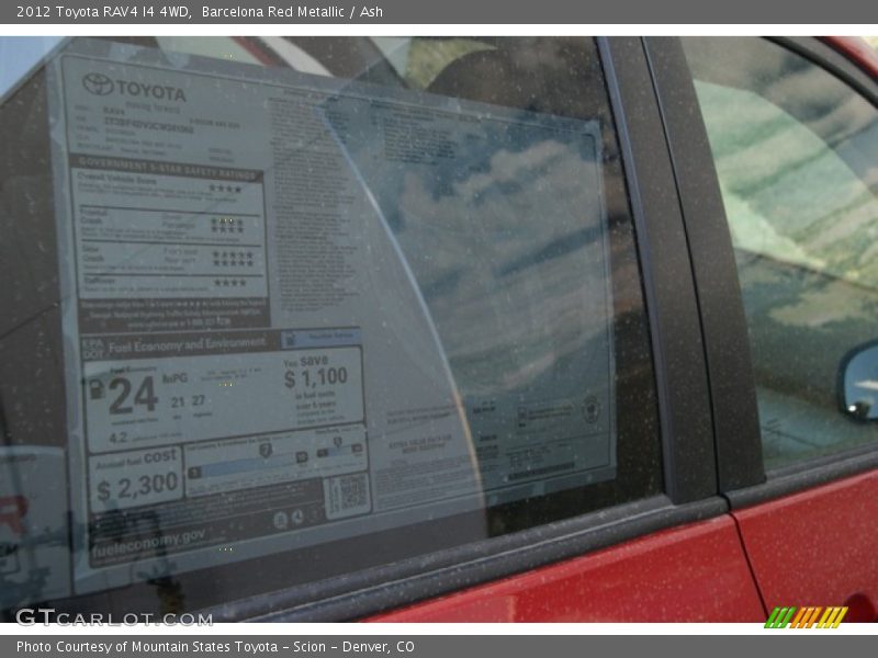 Barcelona Red Metallic / Ash 2012 Toyota RAV4 I4 4WD