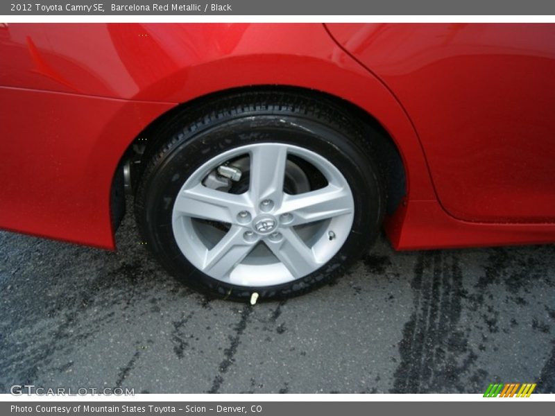 Barcelona Red Metallic / Black 2012 Toyota Camry SE