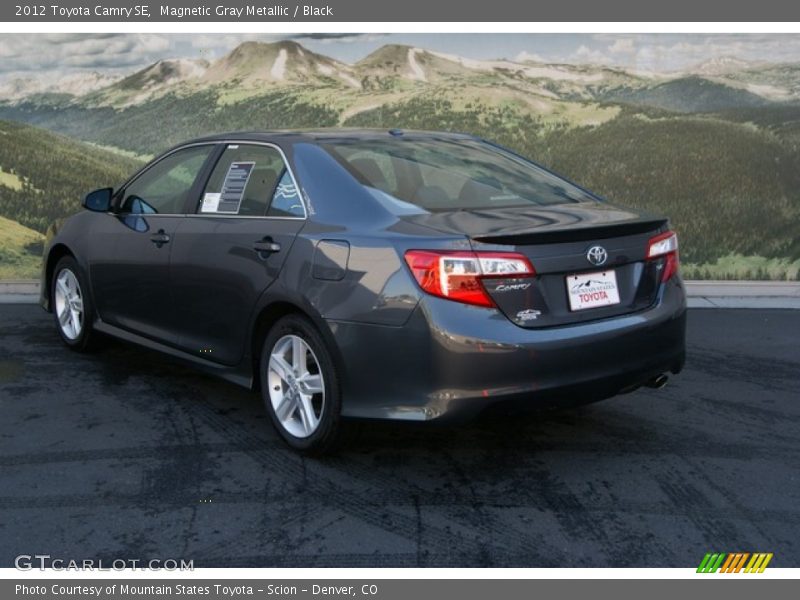 Magnetic Gray Metallic / Black 2012 Toyota Camry SE