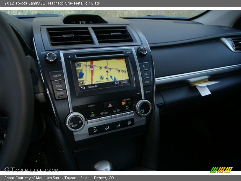 Magnetic Gray Metallic / Black 2012 Toyota Camry SE
