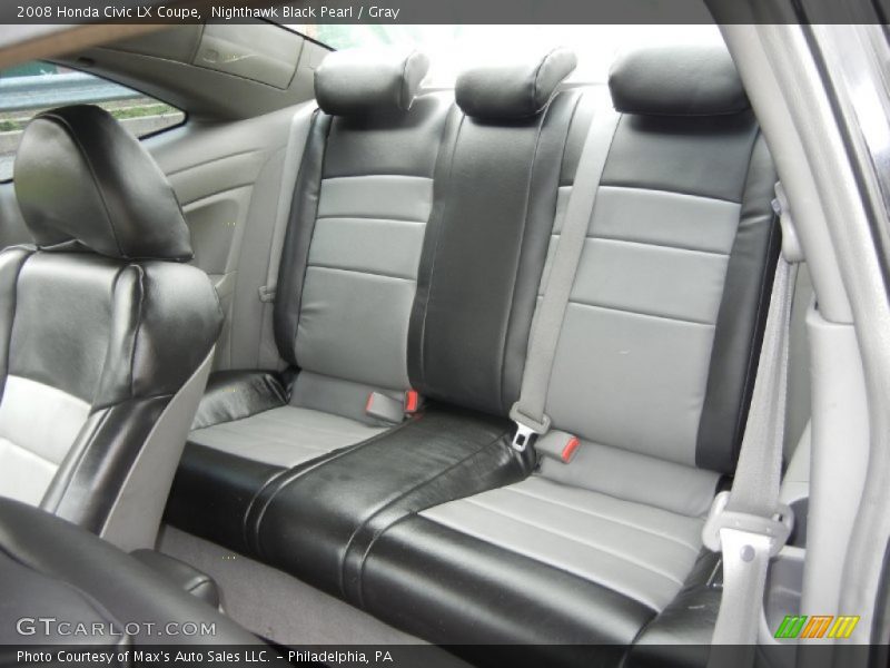 Rear Seat of 2008 Civic LX Coupe