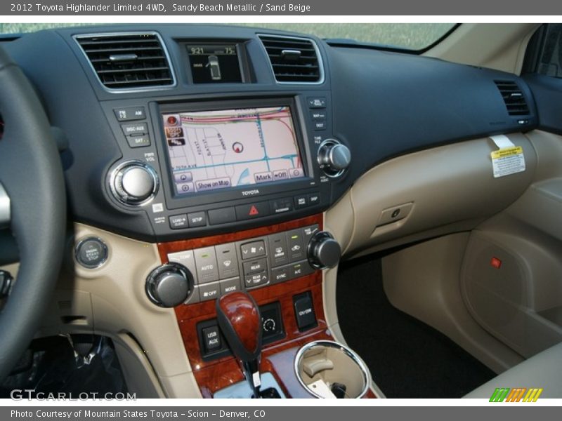 Sandy Beach Metallic / Sand Beige 2012 Toyota Highlander Limited 4WD