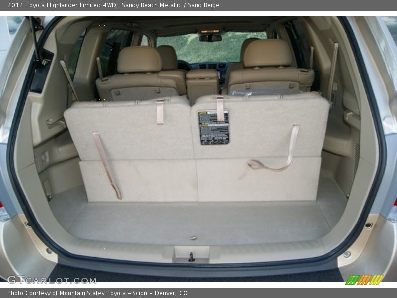 Sandy Beach Metallic / Sand Beige 2012 Toyota Highlander Limited 4WD